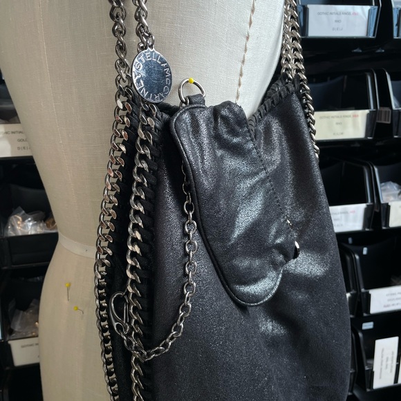 Stella McCartney Falabella small tote Black/Silver - Picture 2 of 8